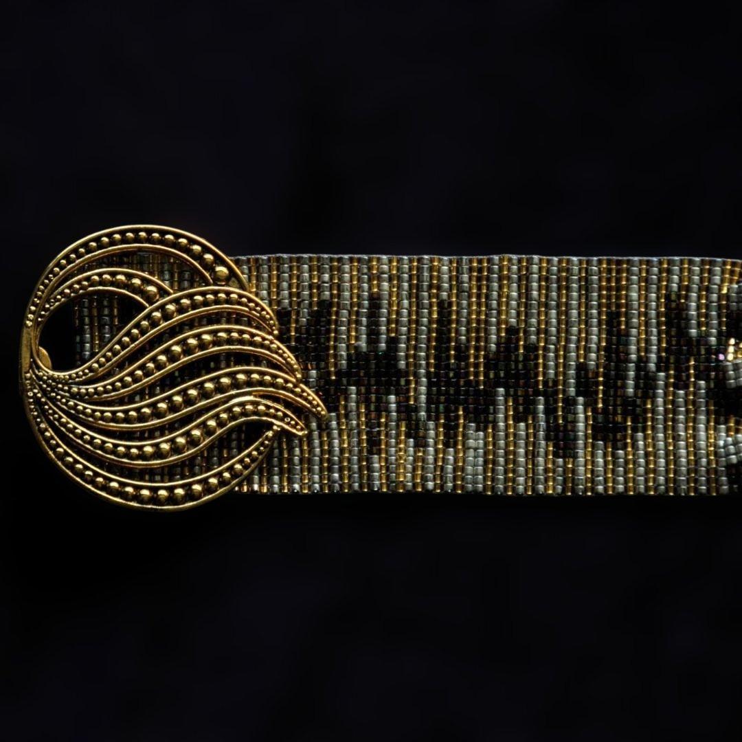 カモフラージュ柄 デリカビーズベルト