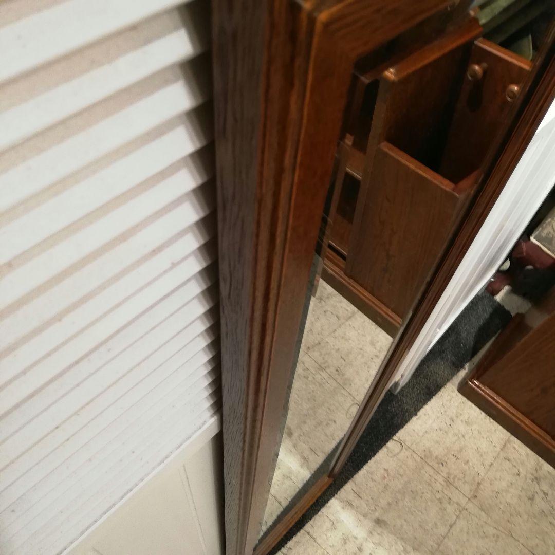 M●希少良品☞秋山木工☜職人堅木 ウォールミラー　姿見