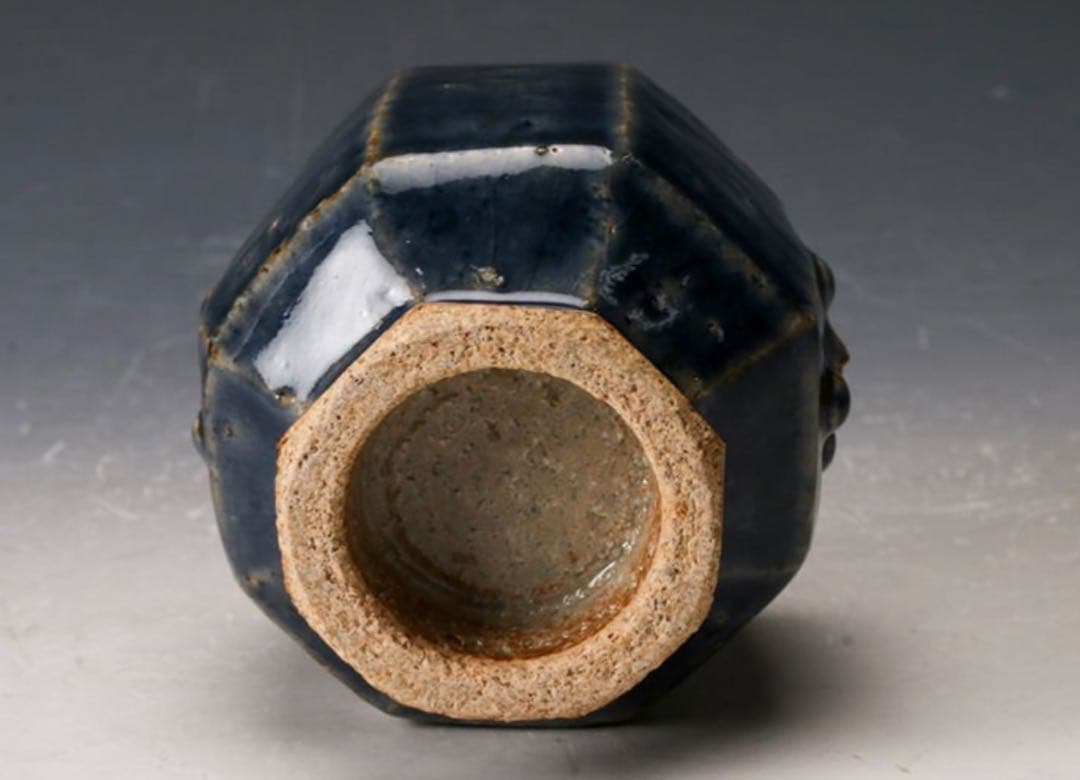 河井創太 呉須面取筒描湯呑 共箱