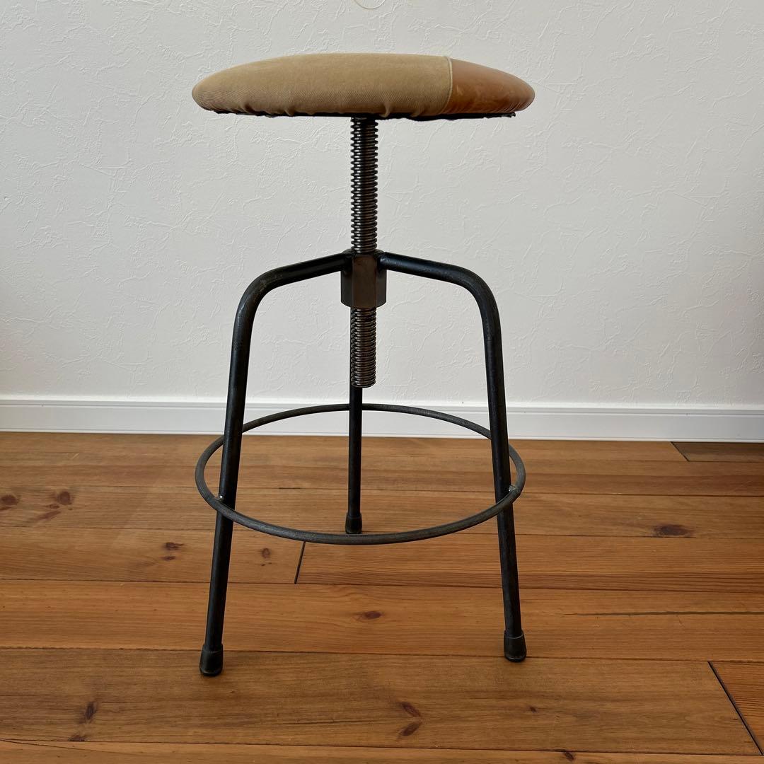 SQUARE 鉄脚ローテーションスツール　ハイタイプ