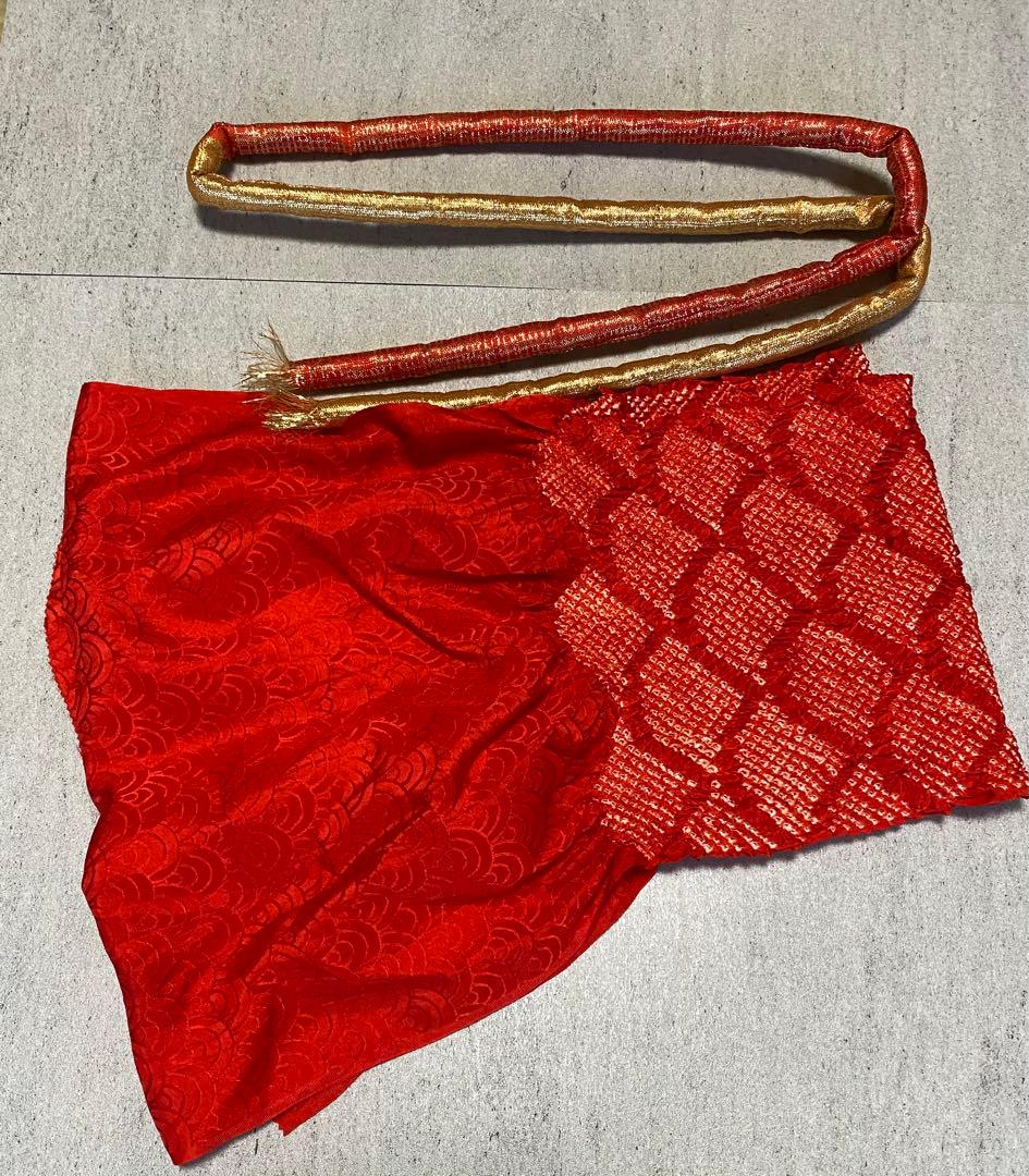 女の子帯バッグ髪飾りセット