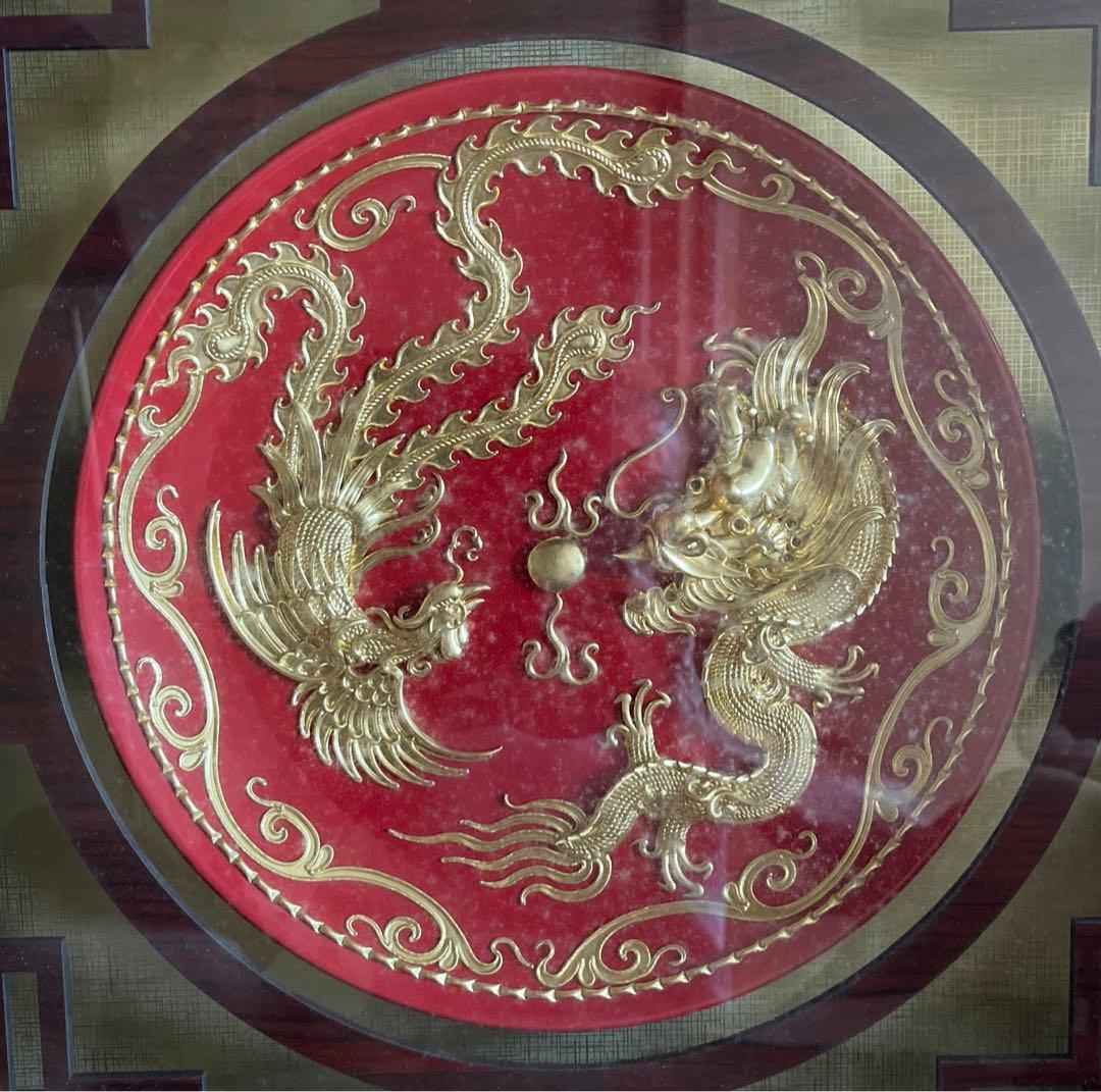 福禄壽禧、龍鳳は吉祥を呈する、吊り下げ式の絵枠