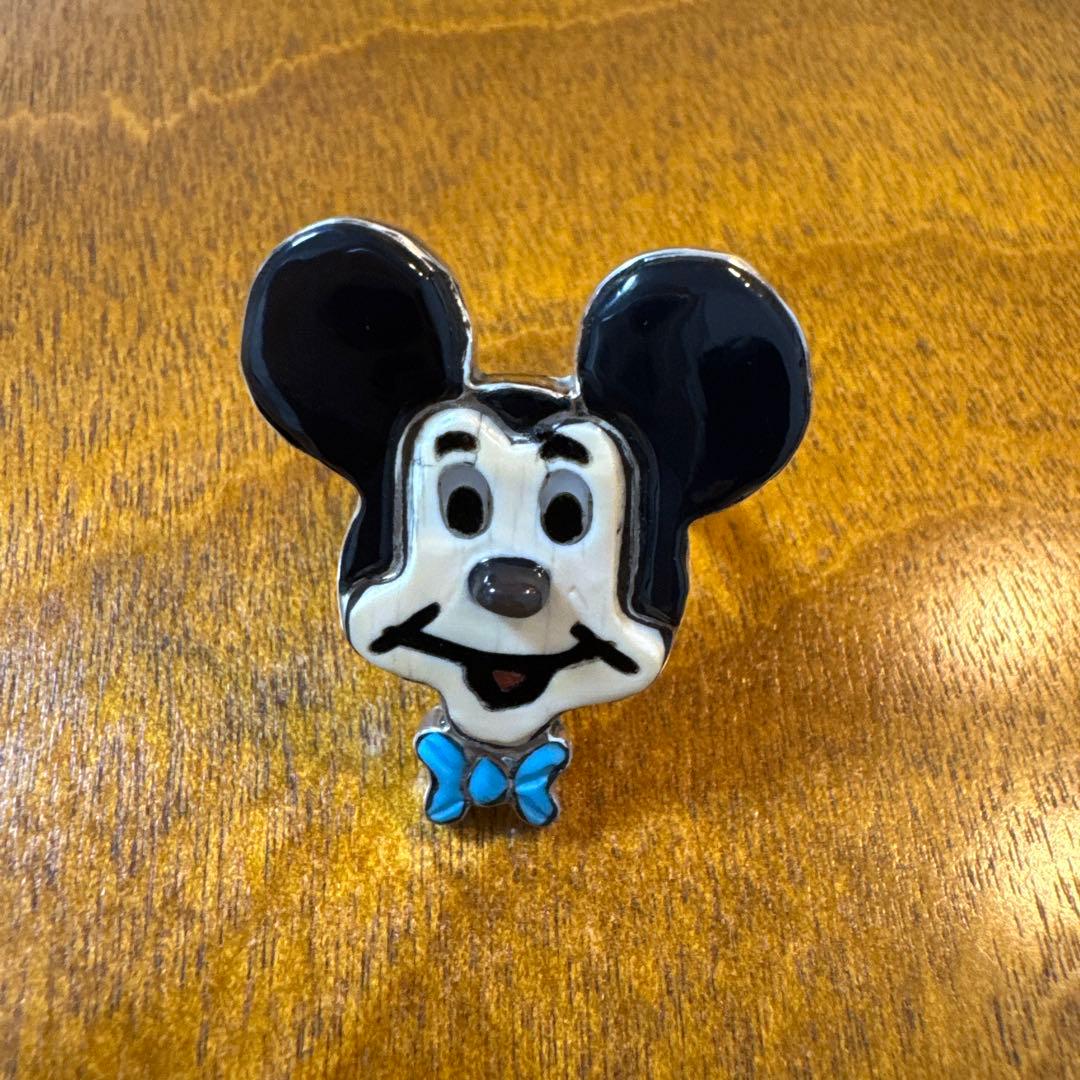 ズニ族 ヴィンテージ インディアンジュエリー ミッキー リング - メルカリ