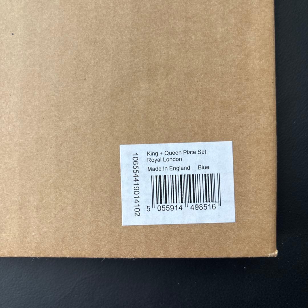 新品英国製　キャスキッドソン エリザベス女王　チャールズ国王　記念プレートセット