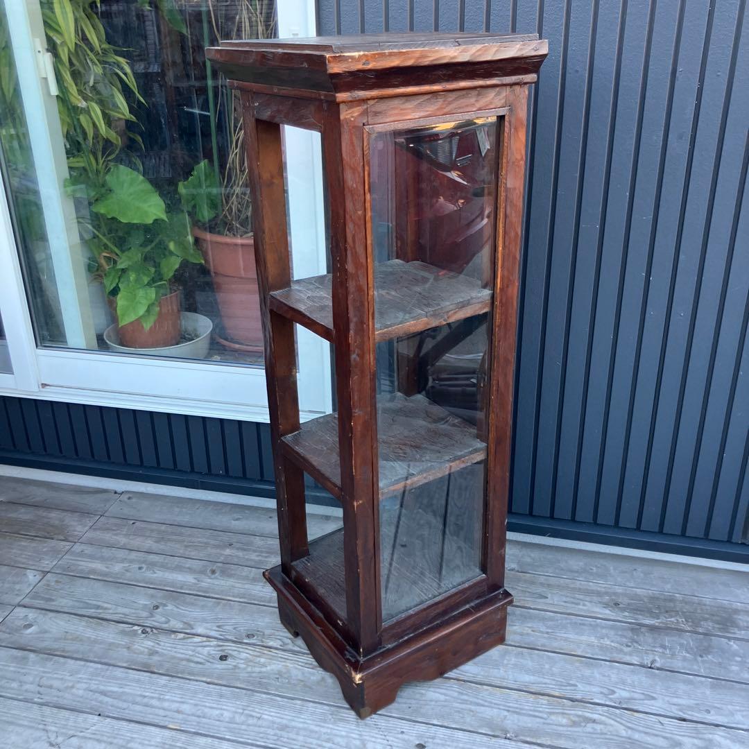 北欧レトロ 無垢材 木製シェルフ 飾り棚 ディスプレイラック カントリー 古家具