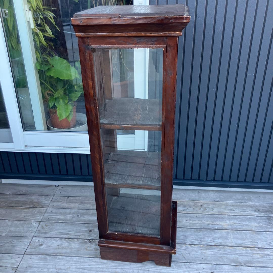 北欧レトロ 無垢材 木製シェルフ 飾り棚 ディスプレイラック カントリー 古家具