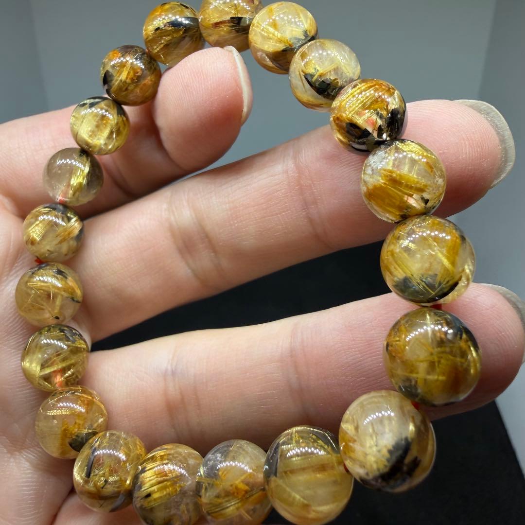 ■ハイクオリティ ゴールド タイチン ルチル クォーツ 078■