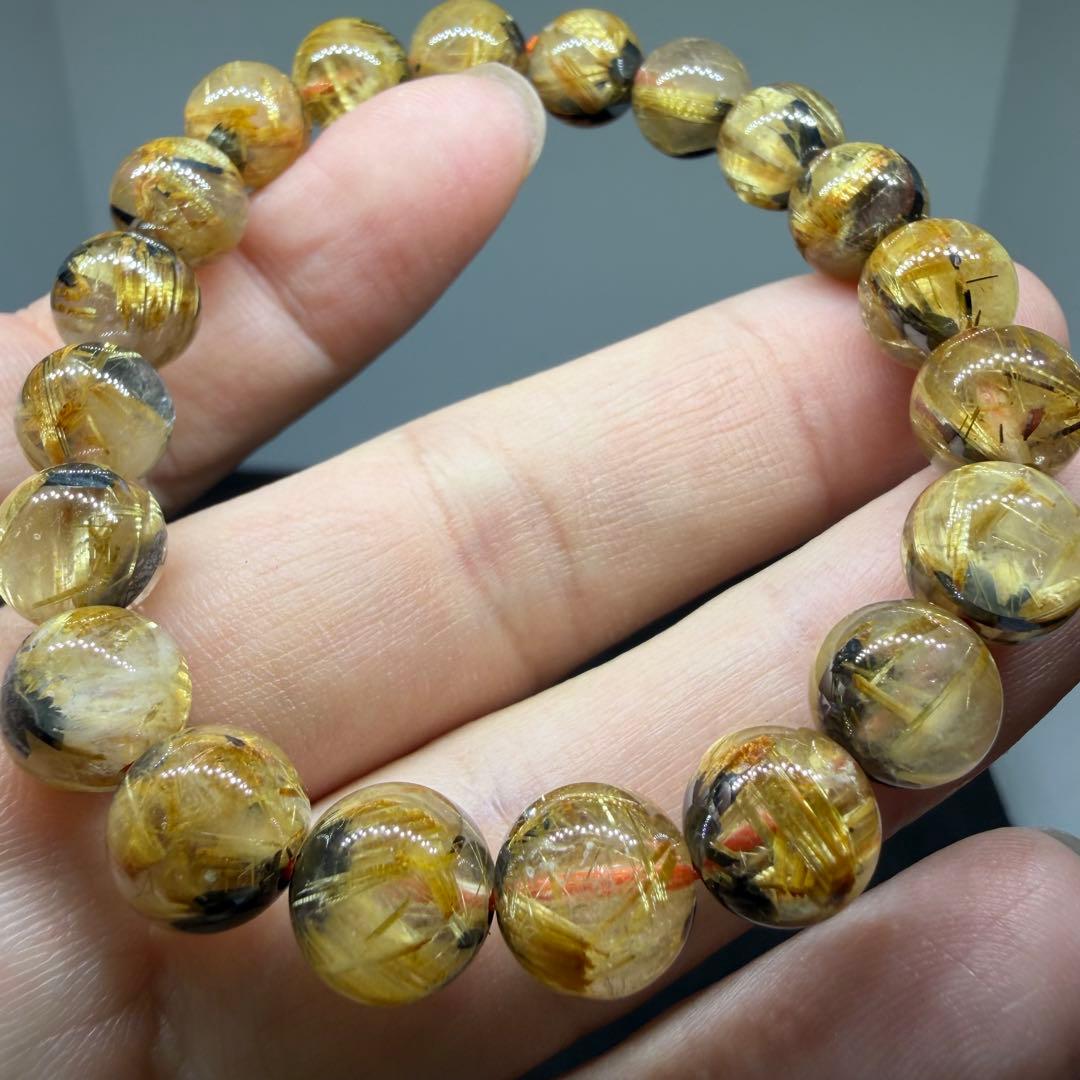 ■ハイクオリティ ゴールド タイチン ルチル クォーツ 078■