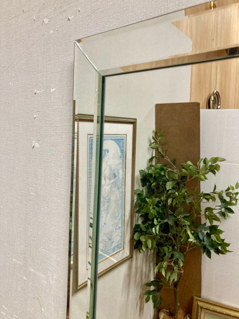 管184☆ウォームミラー☆ミラー・フレーム・ミラー☆壁掛け鏡