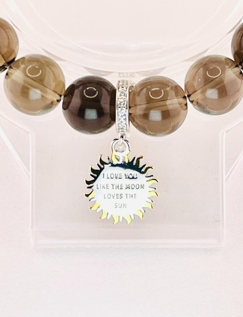 【スモーキークォーツ】内径約15cm 10.0mm ブラジル産 浄化済み