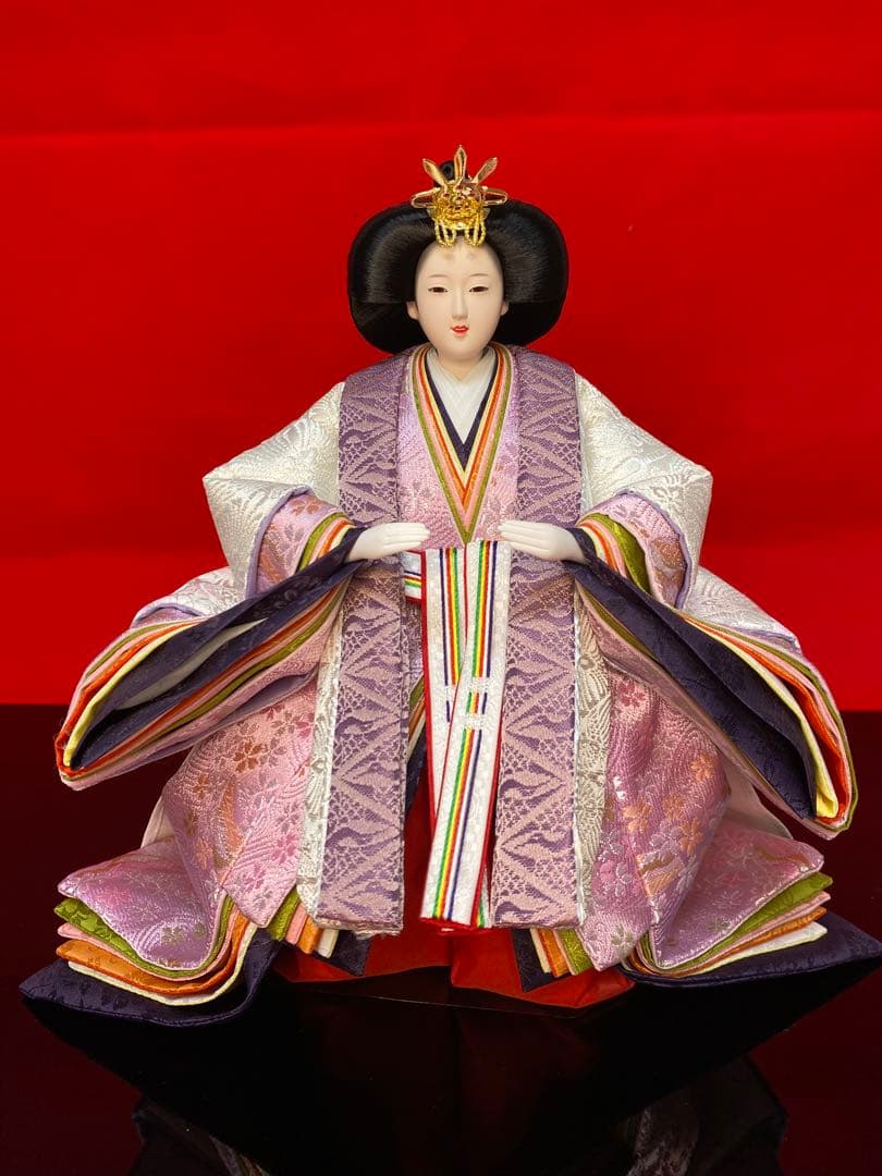東京久月 雛人形 立親王平飾りセット・間口約65×奥行約35
