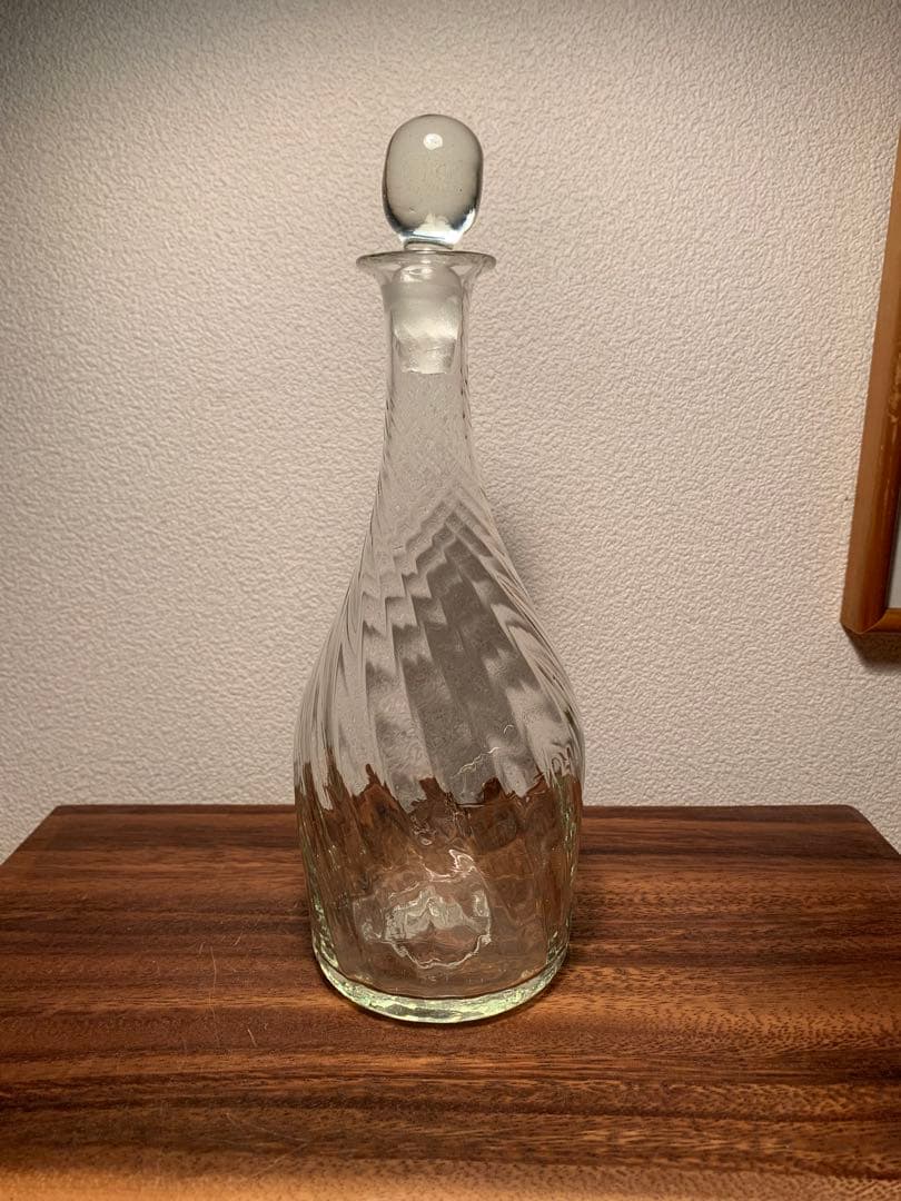 倉敷ガラス 小谷眞三 栓付きモール瓶 民藝 横山秀樹