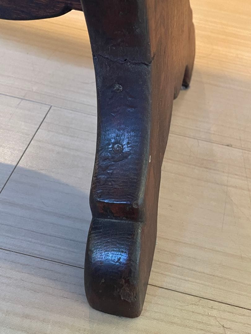 アンティーク 木製ローテーブル イギリス製 ハート脚