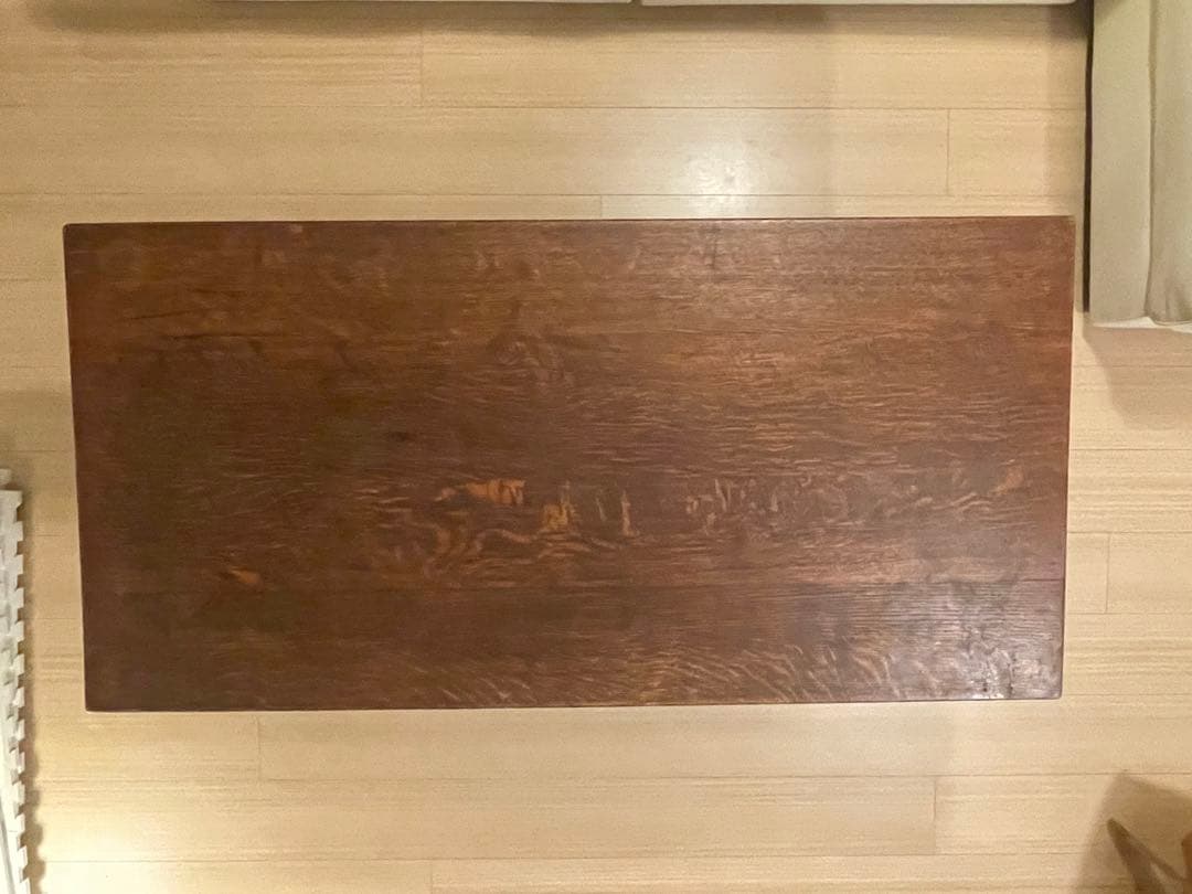 アンティーク 木製ローテーブル イギリス製 ハート脚