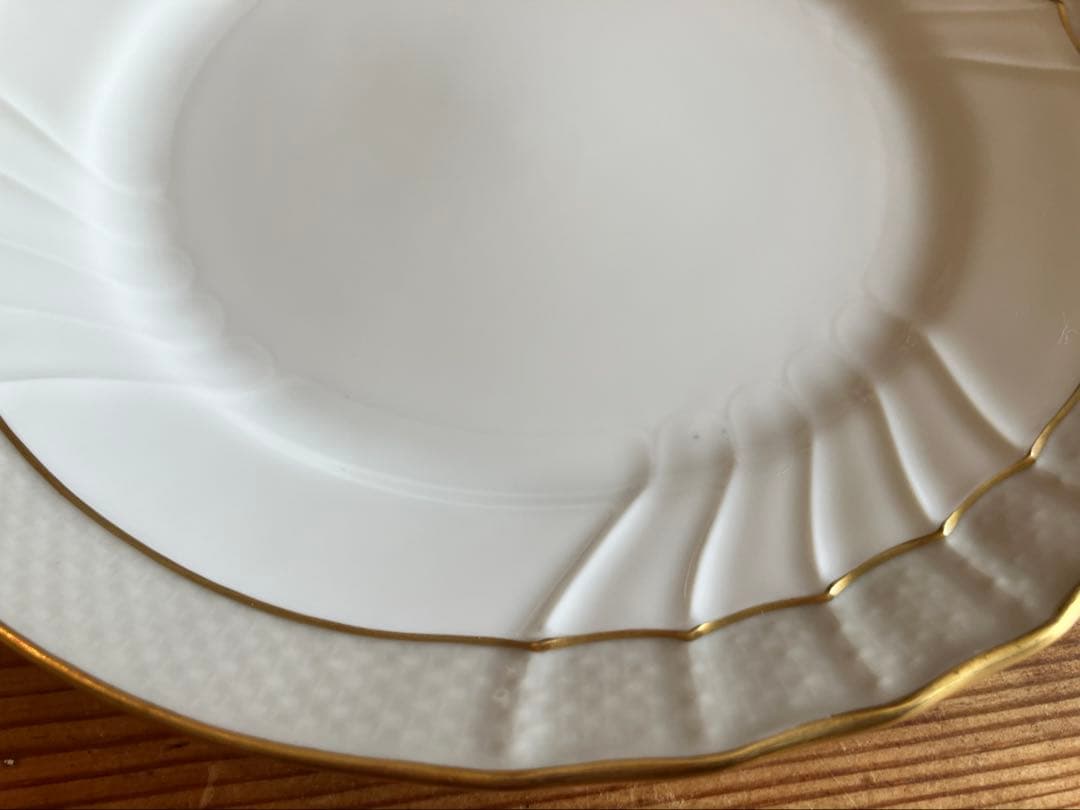 ジノリ　ベッキオグレース　19.5デザートプレート×5