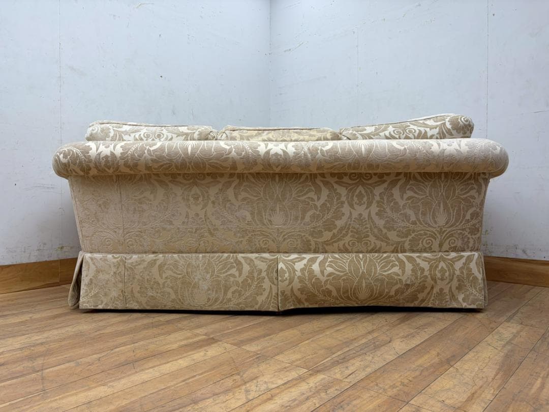T7888☆美品☆ドレクセルヘリテイジ☆USA☆UPHOLSTEY3人掛けソファ