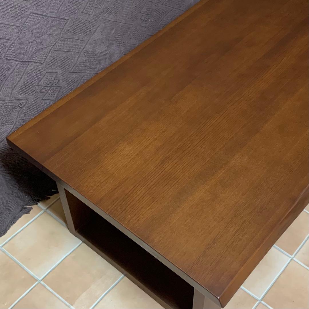 【自然耳付き】無垢材 ローテーブル コーヒーテーブル モダン 男前インテリア