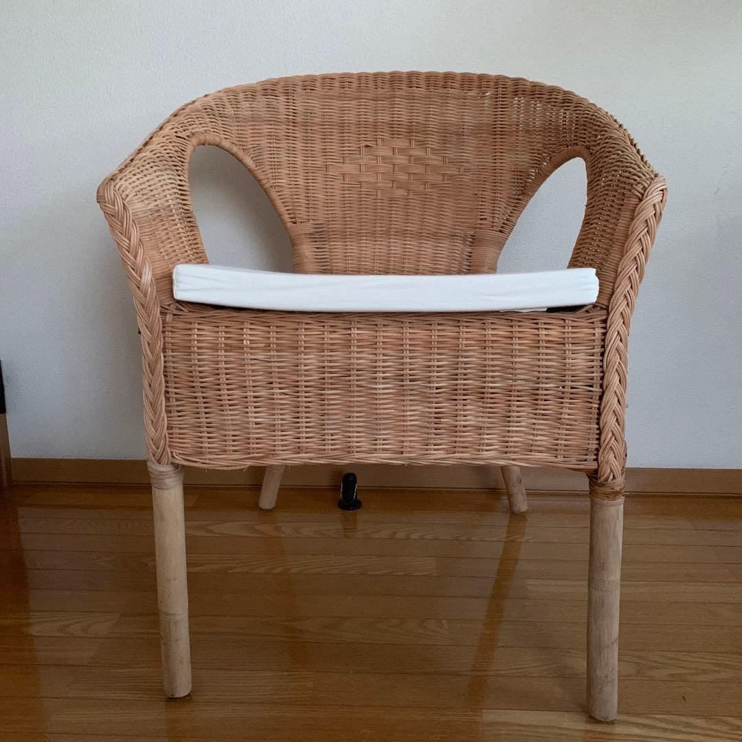 「IKEA」　イケア　AGEN アーゲン　チェア　籐/竹