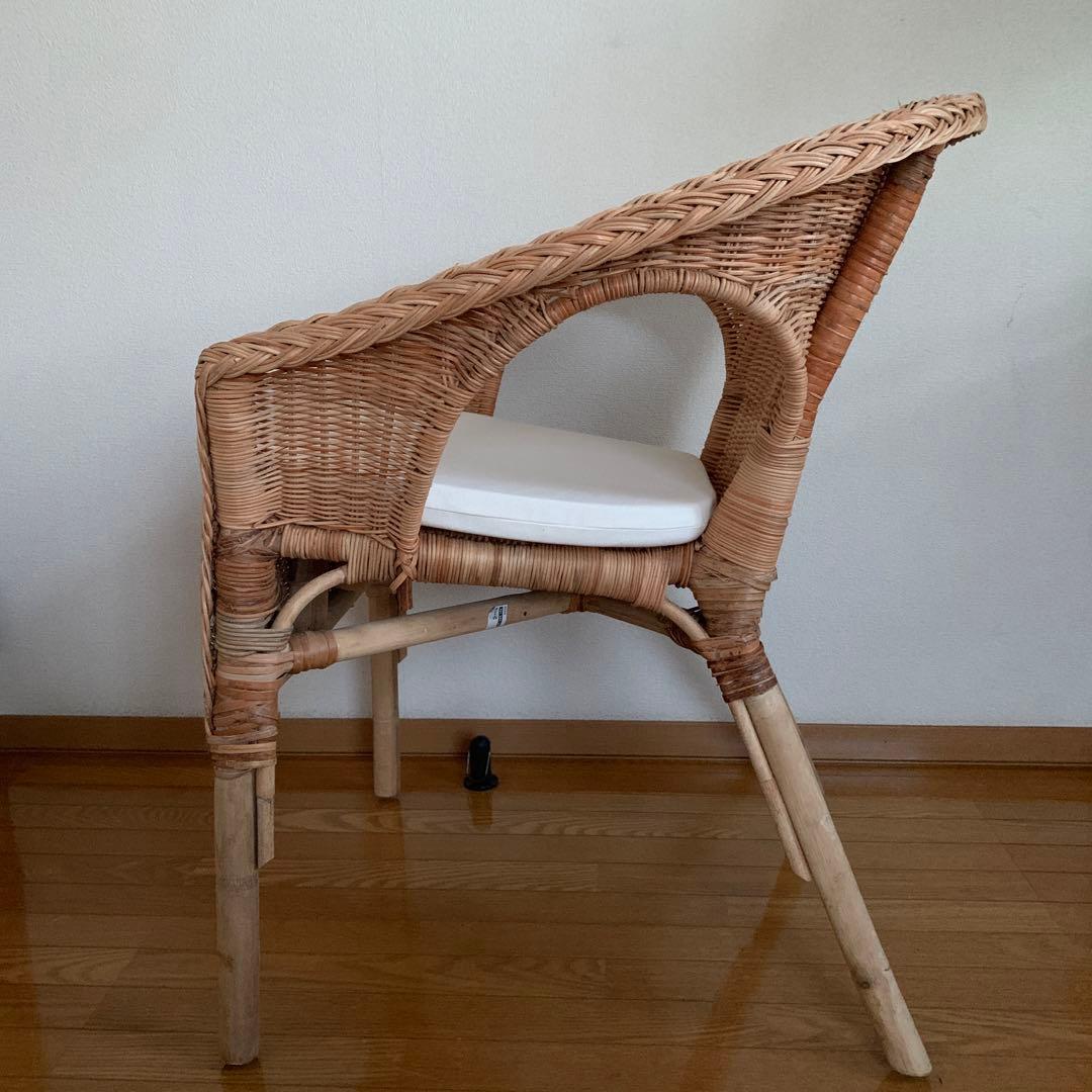 「IKEA」　イケア　AGEN アーゲン　チェア　籐/竹