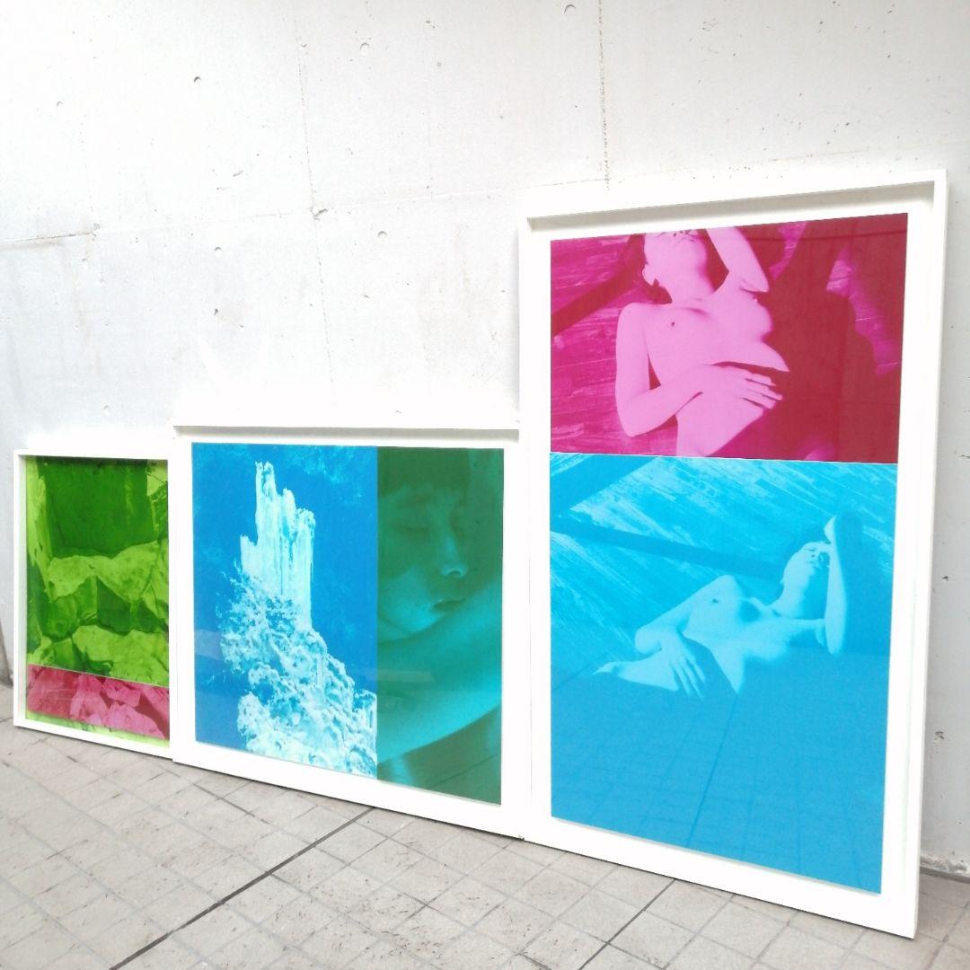 細倉真弓 CYALIUM 3枚 アートフォト 2015 空間で展開される色光