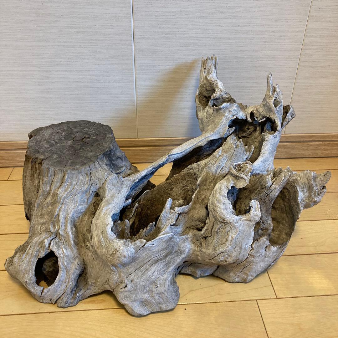 花台　木製花台　流木　古木　盆栽台　生花　天然木　多肉植物　寄植え　切り株　置物