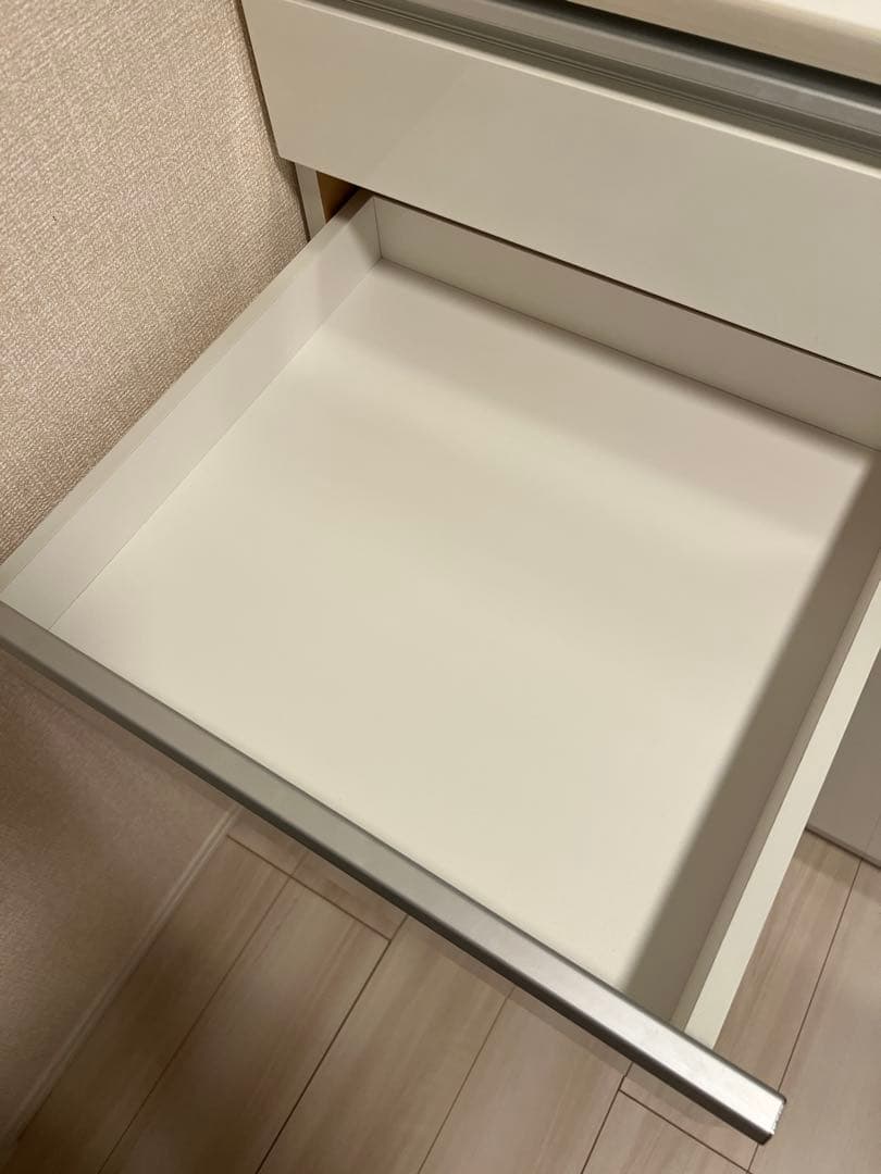 [幅90cm] キッチンボード レジューム90AG-S WH/90QH-R WH