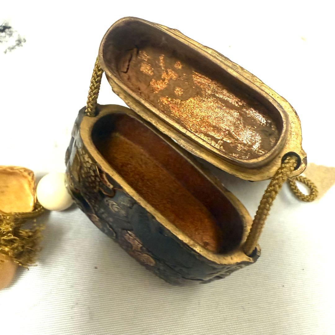 時代物 雲龍高蒔絵印籠 根付 かえる - メルカリ