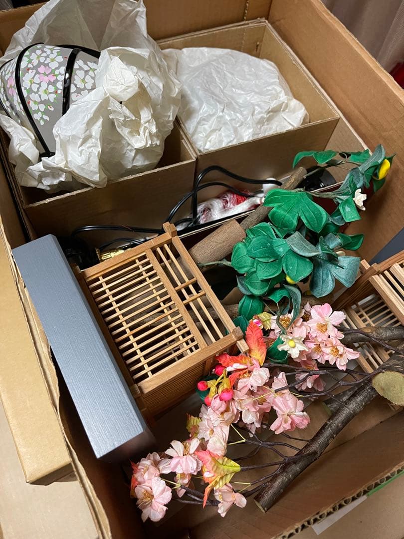 京雛平安松寿作 十二単衣 七段 雛人形15体 お道具一式 被布着 土台なし