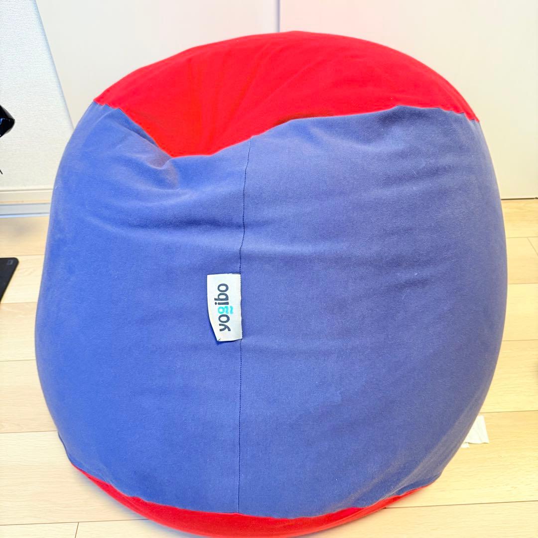 お早めに‼️1個のみ‼️Yogibo Bubbleレッド／ネイビーブルー 送料込