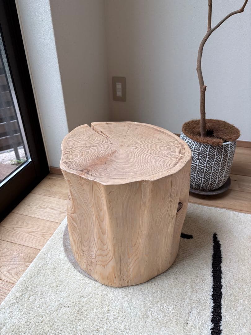 Cul de Sac カルデサック 青森ヒバ スツール 丸太