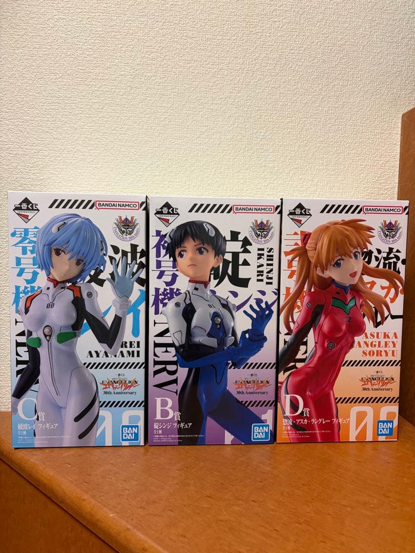 B賞 碇シンジ C賞 綾波レイ D賞 アスカ 一番くじ エヴァンゲリオン