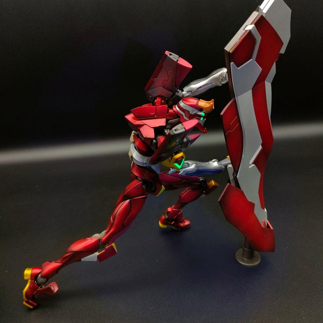 エヴァンゲリオン 弐号機 RG ESVシールド装備 アスカ 【全塗装完成