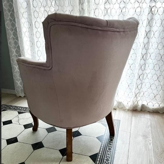 【送料込み】サラグレース風1人掛けソファ ラウンジチェア アンティーク調 猫脚