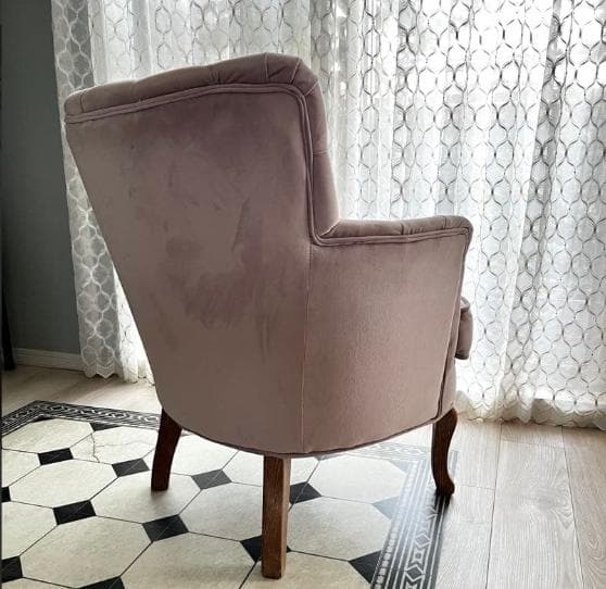 【送料込み】サラグレース風1人掛けソファ ラウンジチェア アンティーク調 猫脚