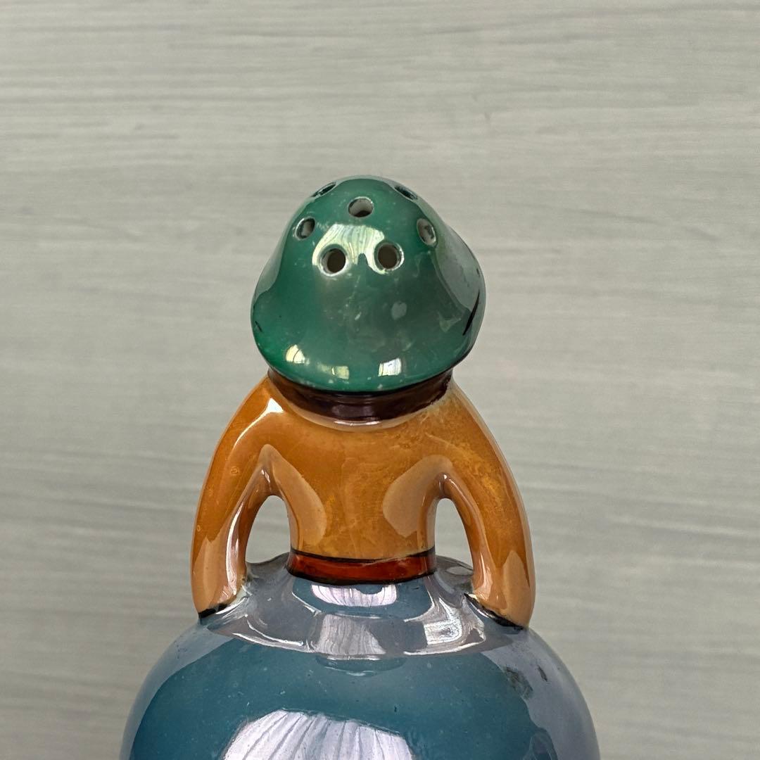 ラスター彩　パウダーシェーカー　置物　インテリア　年代物　骨董　ヴィンテージ