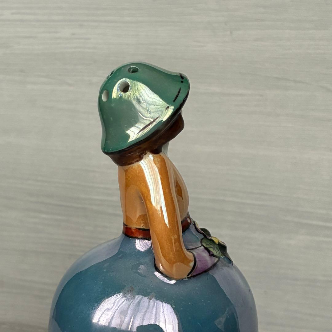 ラスター彩　パウダーシェーカー　置物　インテリア　年代物　骨董　ヴィンテージ