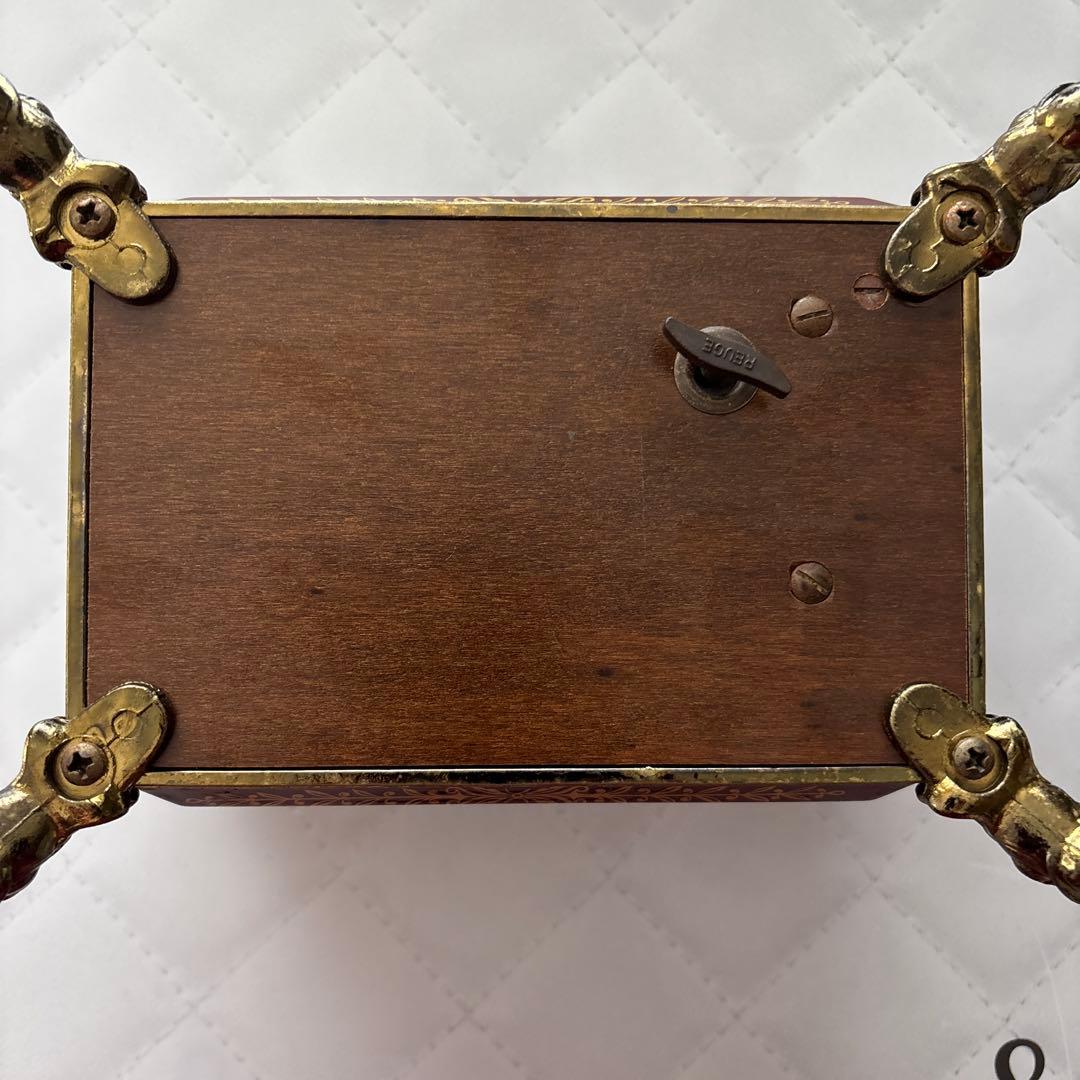 【ヴィンテージ】イタリア風 象嵌細工調 オルゴール兼小物入れ