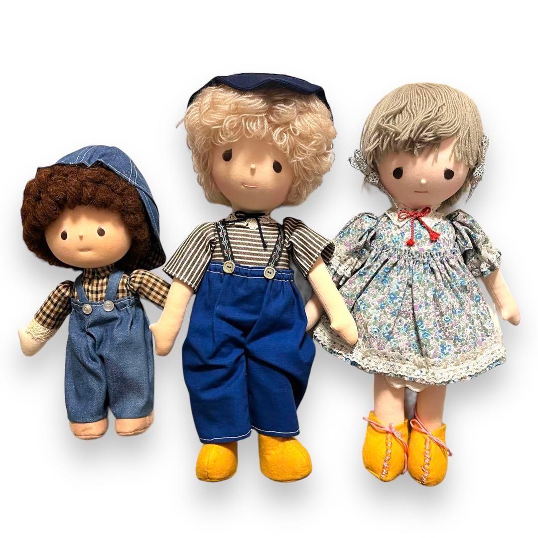 米山京子風 男の子 女の子 セット 人形 昭和レトロ ぬいぐるみ