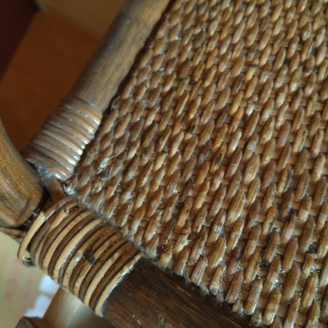 《限定特価！早めにご連絡下さい！》ウッドとラタン製（籐）の5 段チェスト