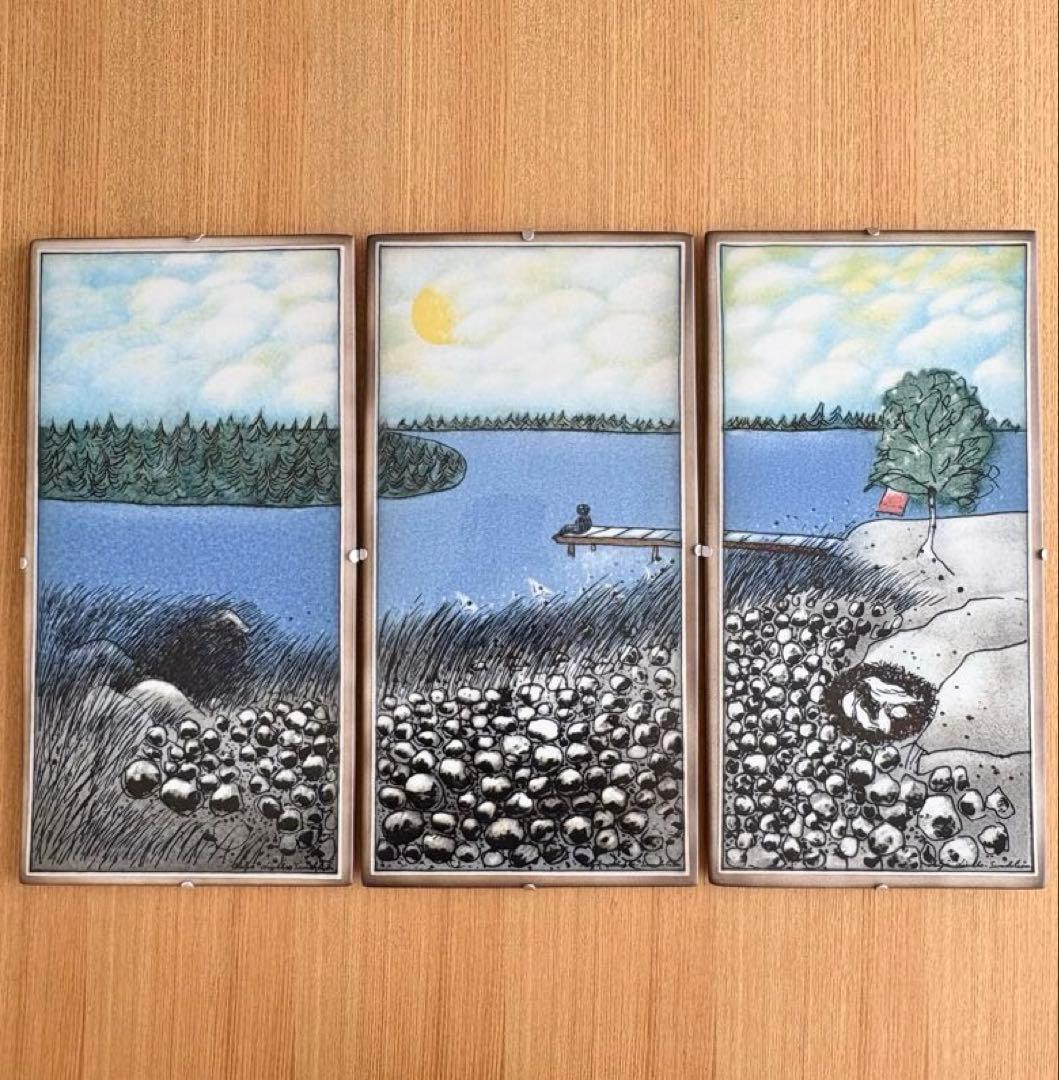 ARABIA ヘルヤ \"Kesä sydämissämme\" 陶板画