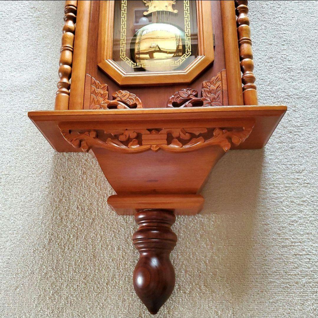 【アンティーク　レトロ】壁掛け時計　振り子時計