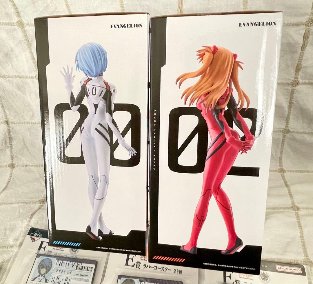 おまけ付】エヴァンゲリオン 一番くじ レイ・アスカ➕ラバーコースター