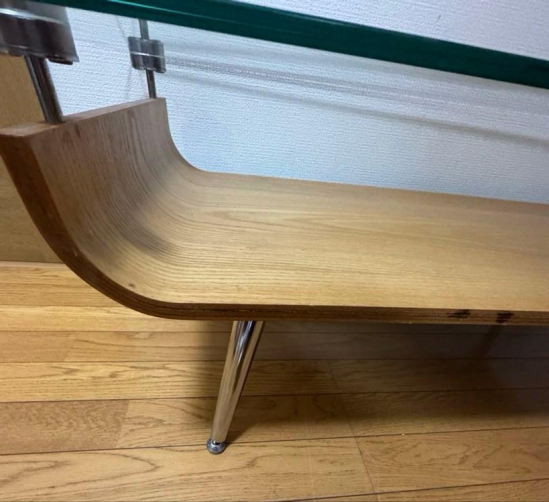 岩附　ガラステーブル　ローテーブル