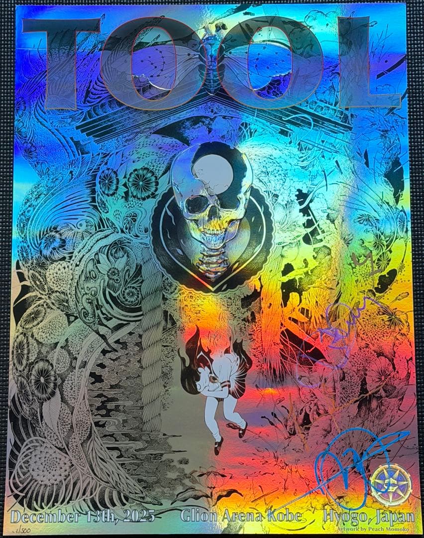 TOOL 神戸公演限定ポスター 限定500部 メンバー全員サイン入り