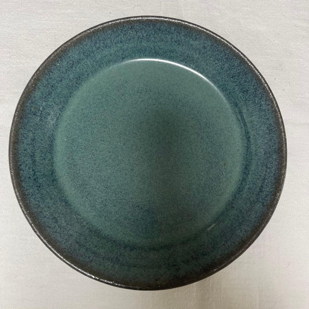 新品未使用‼️ 人気作家 小澤基晴さんの翡翠深皿8寸 2枚セット