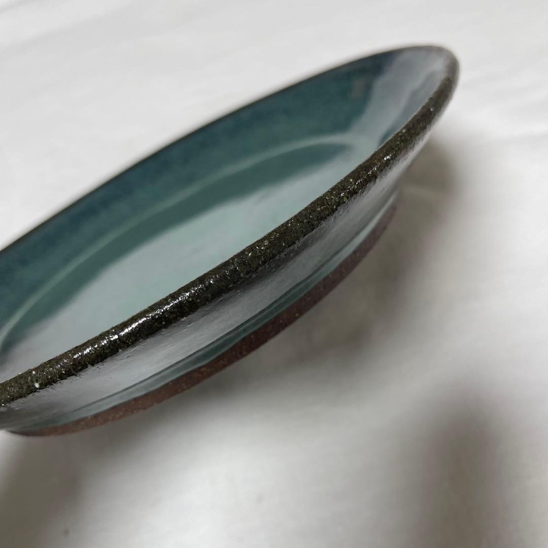 新品未使用‼️ 人気作家 小澤基晴さんの翡翠深皿8寸 2枚セット