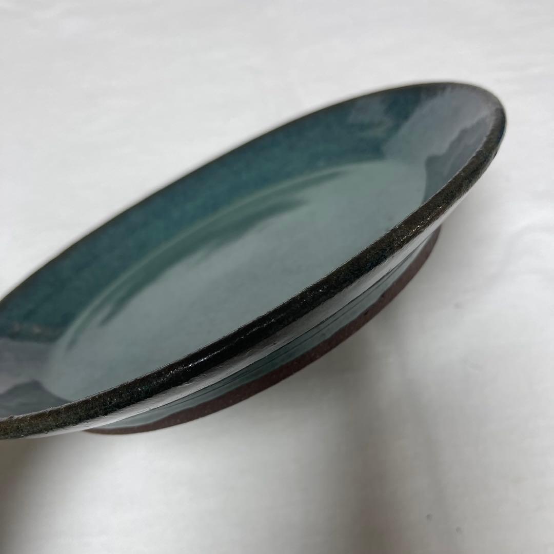 新品未使用‼️ 人気作家 小澤基晴さんの翡翠深皿8寸 2枚セット
