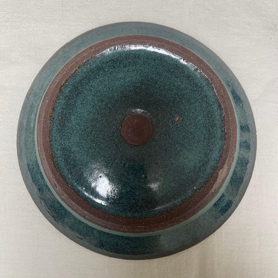 新品未使用‼️ 人気作家 小澤基晴さんの翡翠深皿8寸 2枚セット