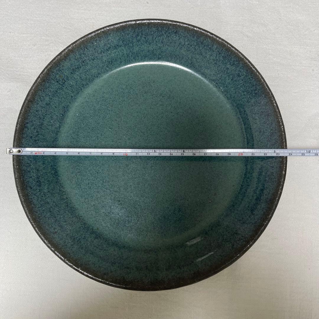 新品未使用‼️ 人気作家 小澤基晴さんの翡翠深皿8寸 2枚セット