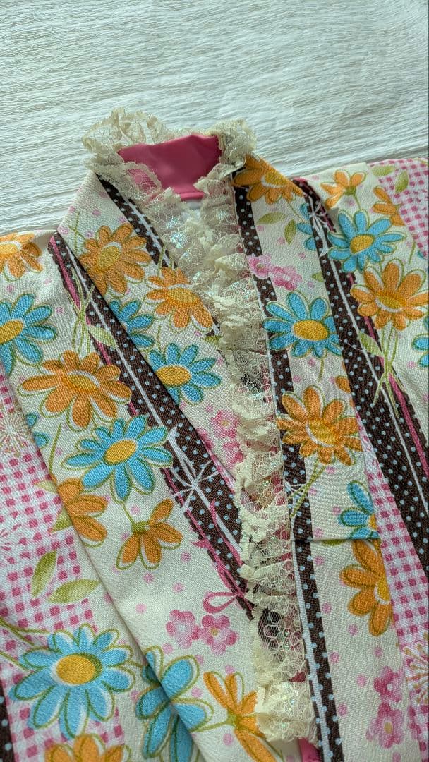 7歳　ぷちぷり・デイジーラバーズ　七五三　お着物フルセット